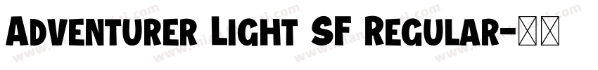 Adventurer Light SF Regular字体转换